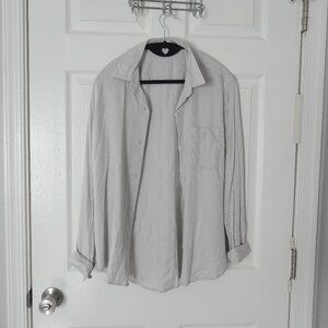 Aritzia Sunday Best Montana Shirt Small Grey